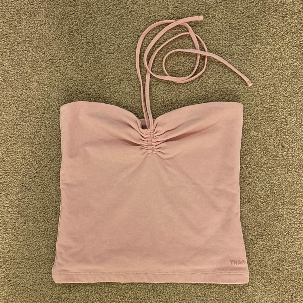TNA Pink Strapless Top